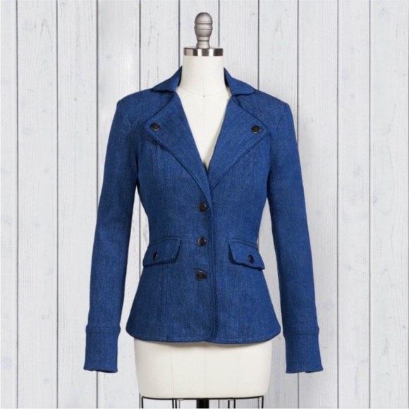 J. Peterman Denim Blazer “Almost Newtonian” - Picture 1 of 11